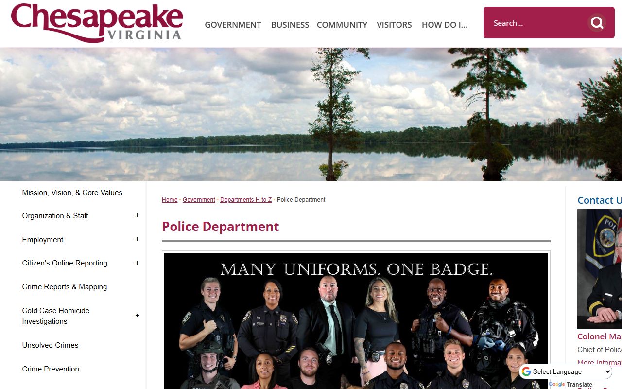 Chesapeake Virginia Booking Releases Police Department