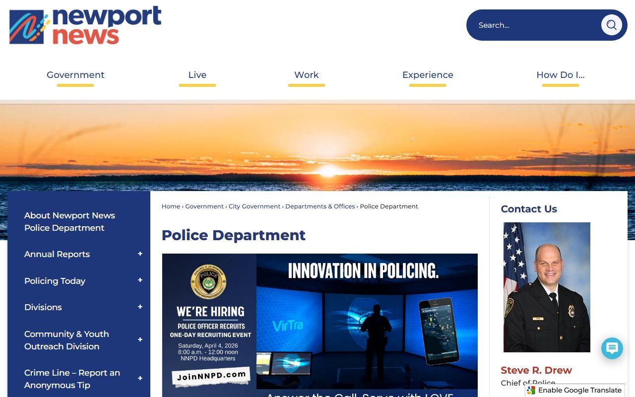 Newport News Virginia Booking Releases Police Department