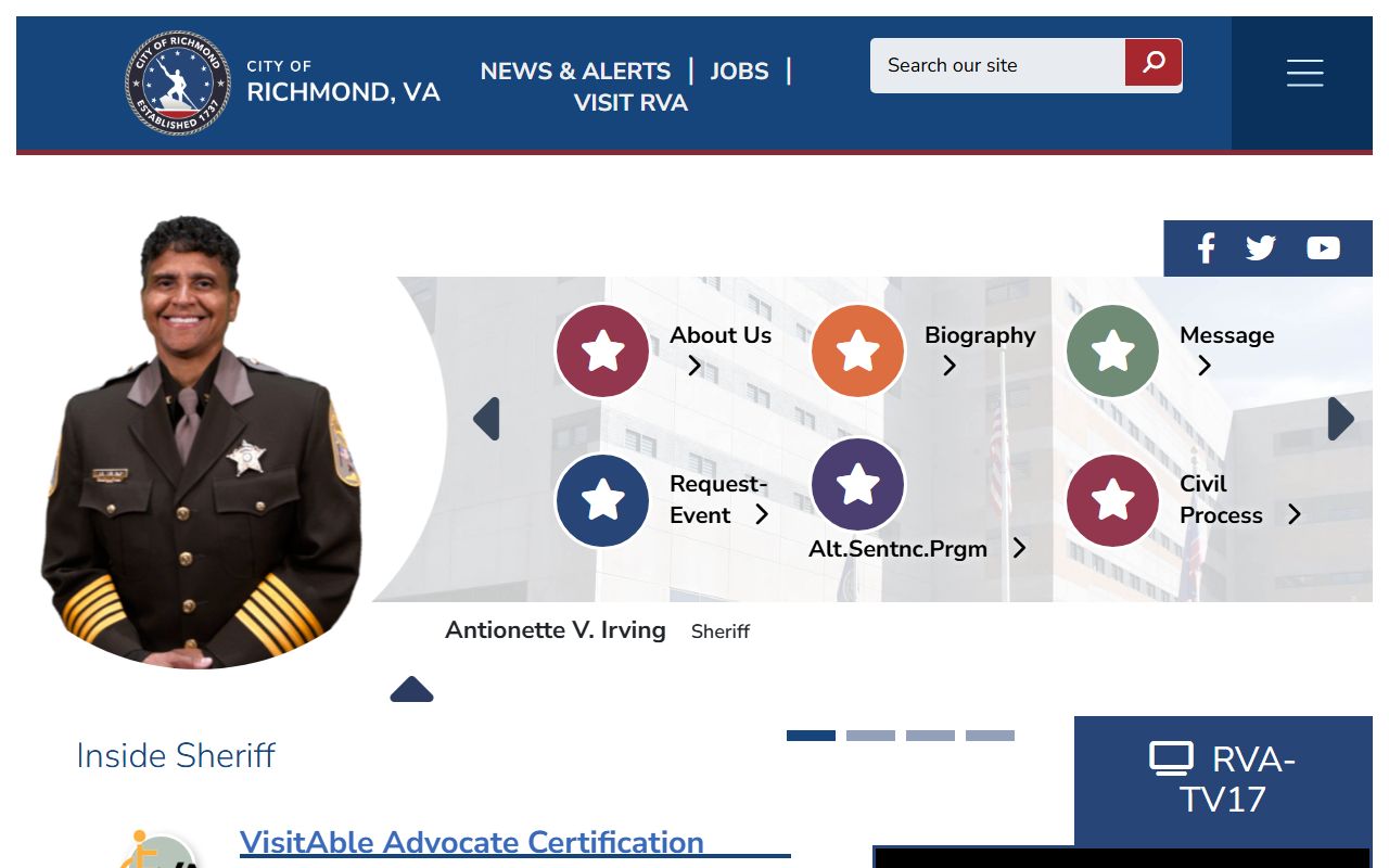 Richmond Virginia Booking Releases Sheriff Office