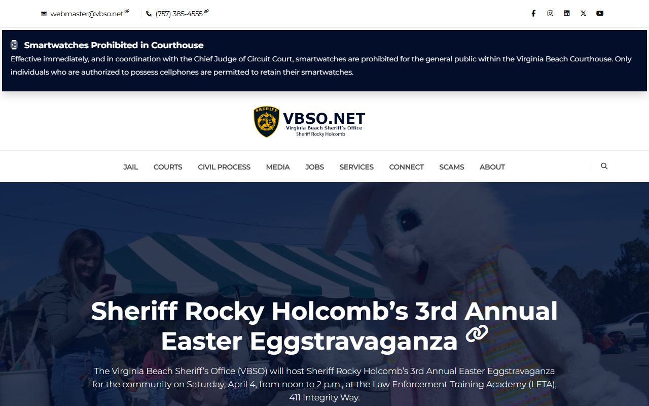 Virginia Beach Booking Releases Sheriff Office