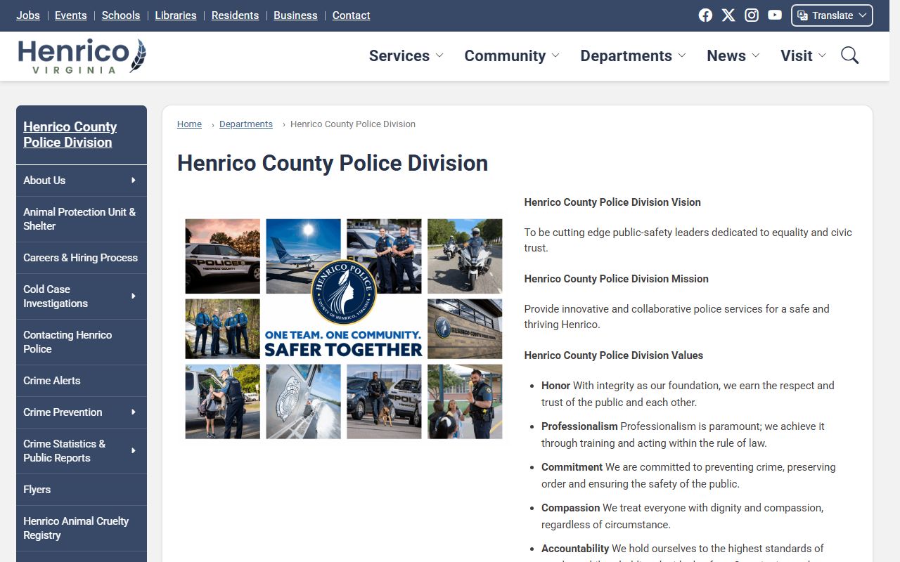 Henrico County Virginia Booking Releases - Henrico County Police Department