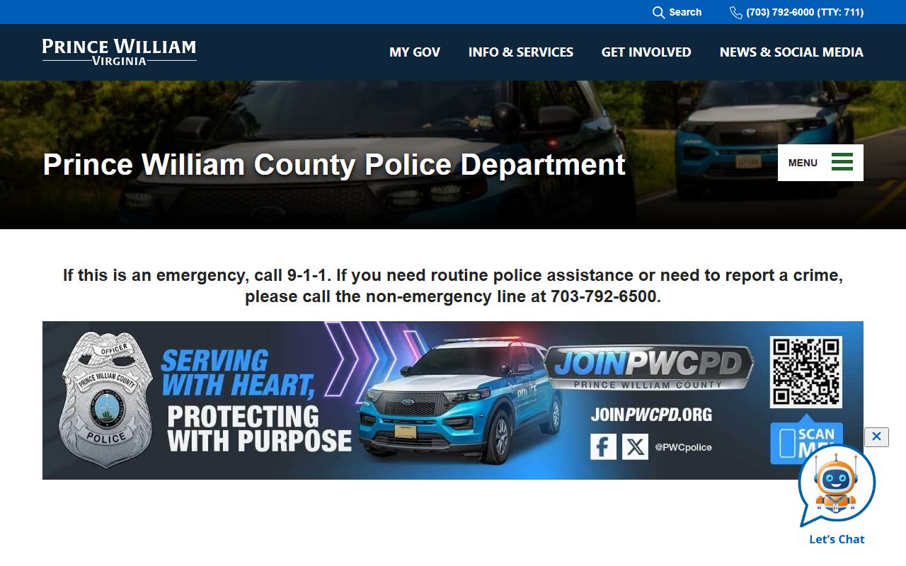 Prince William County Virginia Booking Releases - Prince William County Police Department